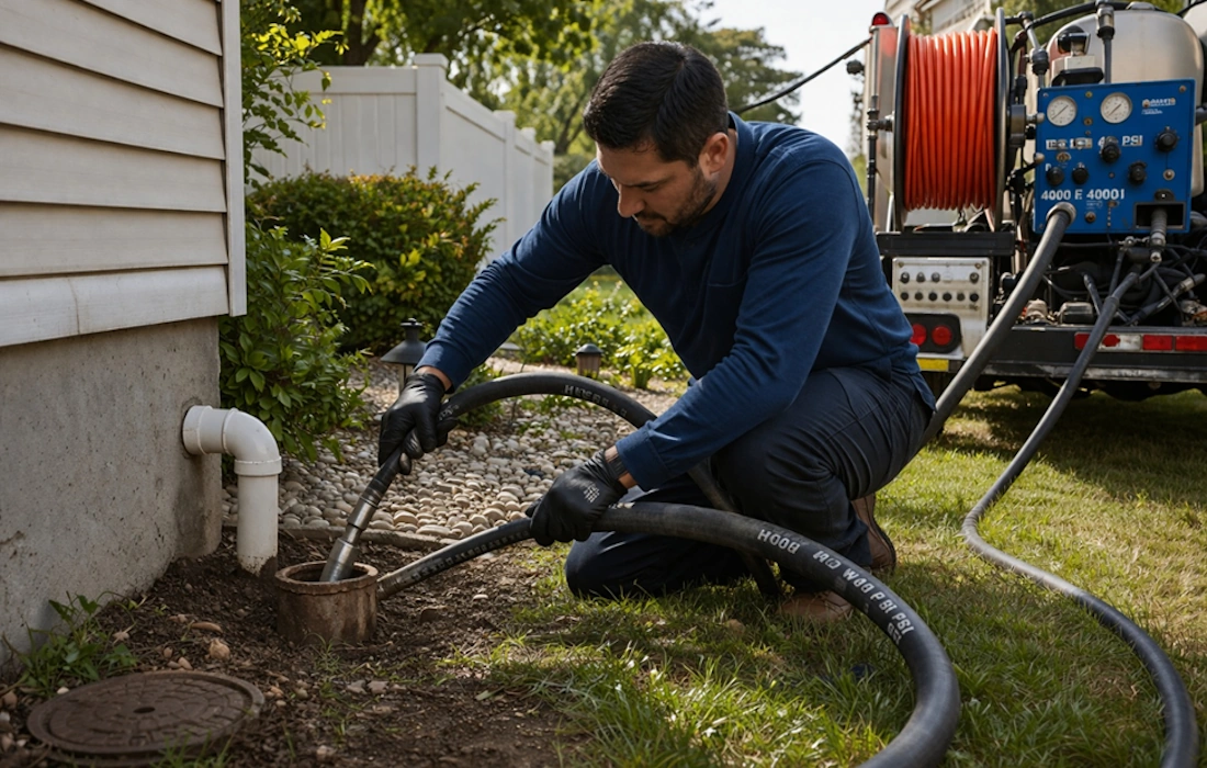 sewer jetting services in nassau and suffolk ny clearing main drain lines call 516-783-0490